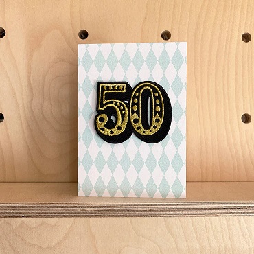 50 Diamond, Birthday Greeting Card