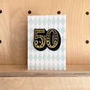 50 Diamond, Birthday Greeting Card