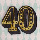 40 Diamond, Birthday Greeting Card