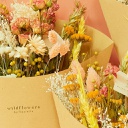 Dried Flowers  Field Bouquet Large - Pink Lemonade