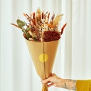 Dried Flowers Field Bouquet Large Exclusive - Sweet Caramel