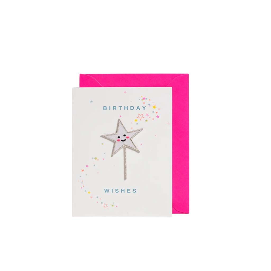 Star Wand Birthday Wishes, Greeting Card