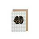 40 Diamond, Birthday Greeting Card