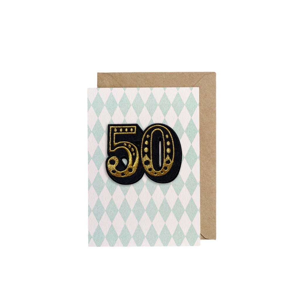 50 Diamond, Birthday Greeting Card