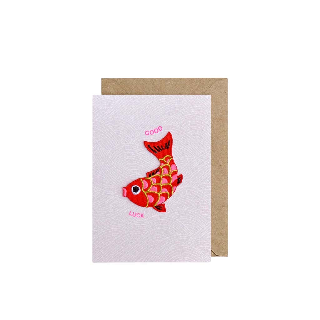 Lucky Koi Fish, Greeting Card