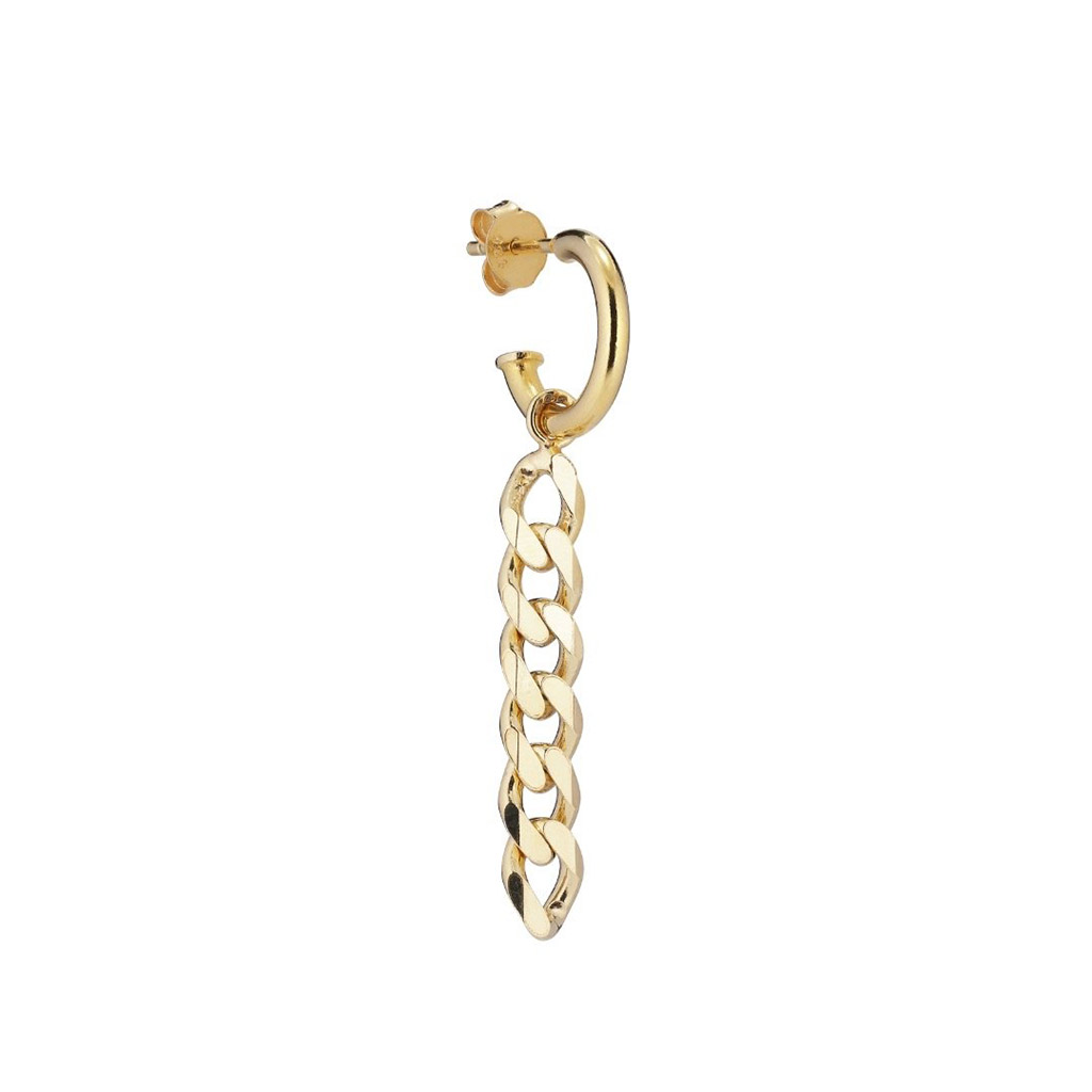 Savannah Hoop Earring, Gold (Single)