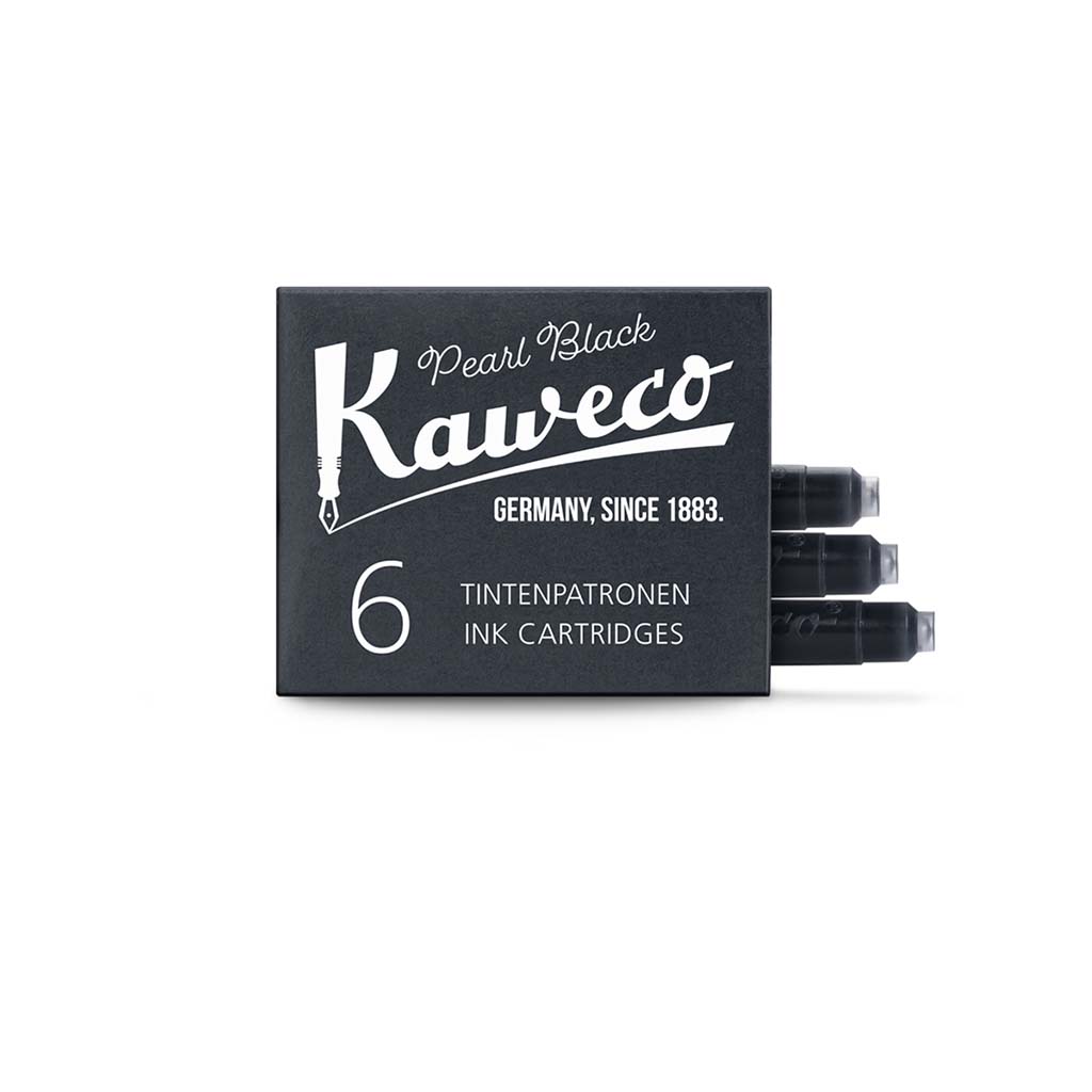 Kaweco, Ink Cartridges 6-Pack Pearl Black