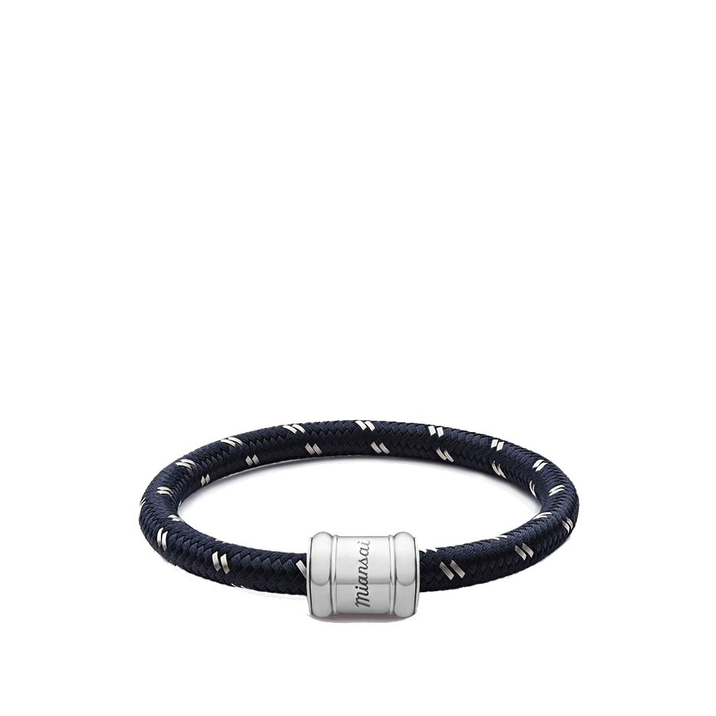 Single Rope Bracelet Navy, Medium