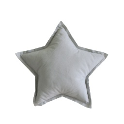 [KDAL07400] Linen Star Pillow 40cm, Grey