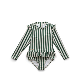 [KDLW07600] Sille Swim Jumpsuit, Garden green/sandy