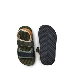 [KDLW38200] Monty Sandals, Hunter green mix