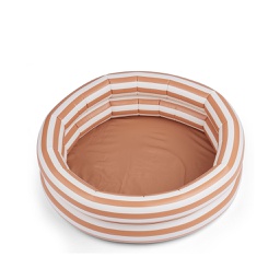 [KDLW13500] Leonore pool, Stripe: Tuscany rose/creme de la creme