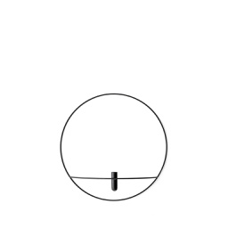 [HDMN01601] POV Circle Candle Holder