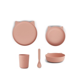 [KDLW15800] Paul Tableware Set Cat Rose Blush