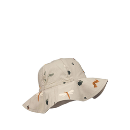 [KDLW24400] Amelia Reversible Sun Hat - Nature/Mist mix