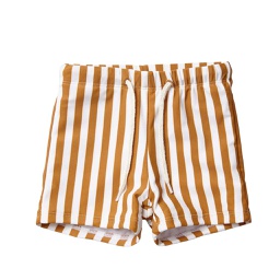 [KDLW39800] Otto Swim Pants - Stripe:Mustard/Creme de la Creme