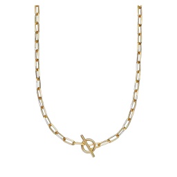 [FSAC20700] Gold Celestial T-Bar Necklace