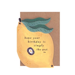 [STSP00700] Lemon Zest Birthday, Greeting Card
