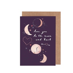 [STSP00900] To the Moon and Back, Greeting Card