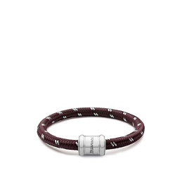 [FSMI01700] Single Rope Bracelet, Stainless Steel, Bordeaux