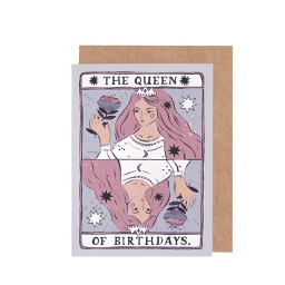 [STSP01800] Queen of Birthdays, Greeting Card