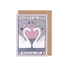 [STSP01900] Swans Wedding, Greeting Card