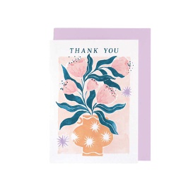 [STSP02100] Vase Thank You, Greeting Card