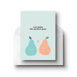 [STIP01200] Perfect Pear, Greeting Card